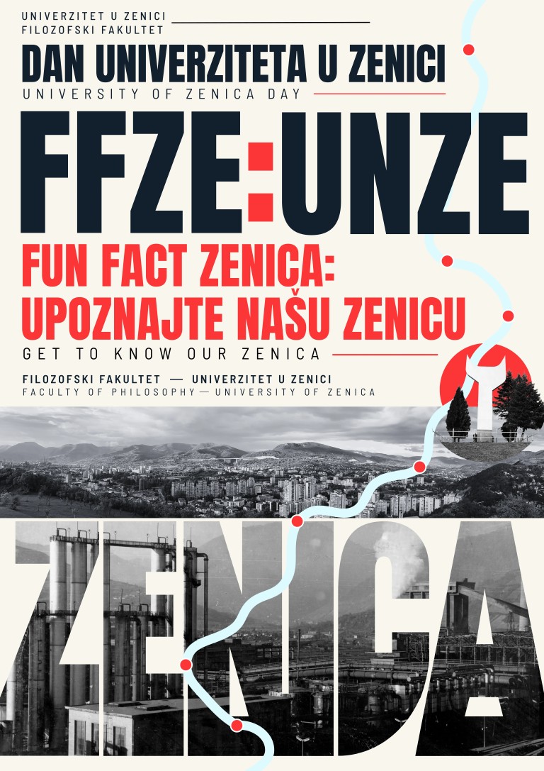 Naslovni pano izložbe Fun Fact Zenica